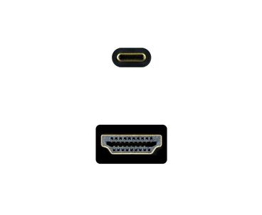 CONVERSOR USB-C A HDMI 1.4 4K 1.8M NEGRO NANOCABLE
