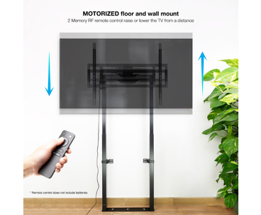 SOPORTE SUELO FIJO CON REGULACION ELECTRICA TITÁN 55''-100'' NEGRO TOOQ