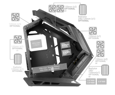 CAJA TORRE E-ATX XXL MC-TITAN NEGRO MARS GAMING