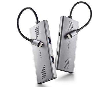 HUB 4 PUERTOS USB-C WONDERDUO-C GRIS NGS