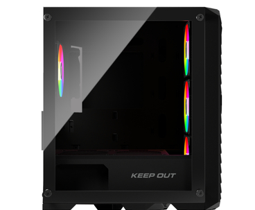 CAJA MICROATX XC-220 GLASS ARGB KEEPOUT