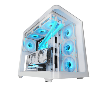 CAJA SEMITORRE ATX MC-FUSION ARGB BLANCO MARS GAMING
