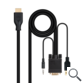 CONVERSOR VGA/M + AUDIO/M + USB-A/M-HDMI/M 1.8 M NEGRO NANOCABLE