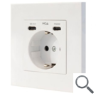 BASE DE 3 ENCHUFES 2xUSB-C PD 3.4A BLANCO NANOCABLE