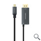 CABLE USB-C/M A DISPLAYPORT/M 8K + USB-C/H 1.8 M NANOCABLE