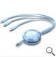 CABLE USB-C A 3xUSB-C 100W 1.1 M AZUL VENTION