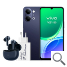 SMARTPHONE VIVO Y21 5G 6.74" (4+256GB) NEGRO + AURICULAR + CARGADOR