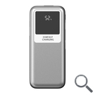 POWER BANK 10000mAh 35W PLATA LEOTEC