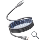 CABLE USB-C A USB-C 5A 240W MAGNETICO 1 M TITANIO VENTION