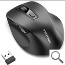RATON ERGONOMICO INALAMBRICO KTMB0 NEGRO VENTION