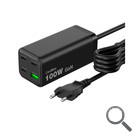 BASE DE CARGA CHARGEMASTER 4 PRO USB/100W GaN NEGRO COOLBOX