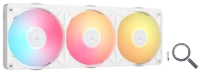 VENTILADOR AUXILIAR RX120 II ICUE LINK RGB 120MM WHITE TRIPLE FAN + HUB CORSAIR