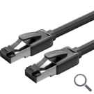 CABLE DE RED LATIGUILLO RJ45 CAT.8 SFTP 20 M NEGRO VENTION